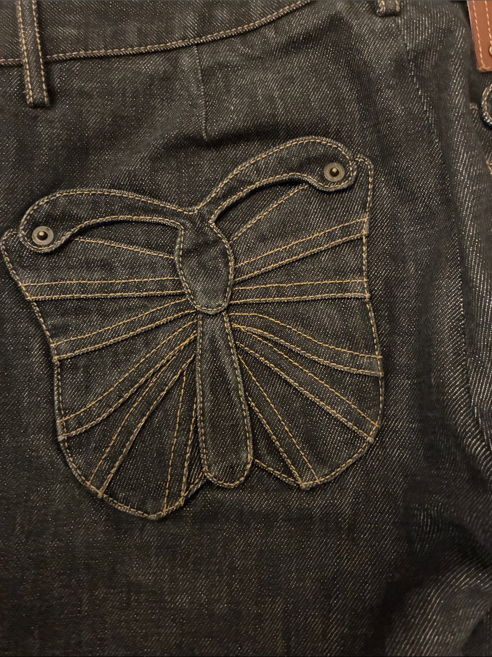 Dolce & Gabbana Black Slim Jeans with Butterfly Back Embroidery - Picture 12 of 15